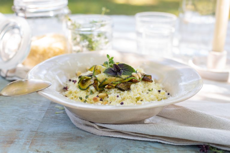 Sternchenpasta mit Zucchinis à la Risotto