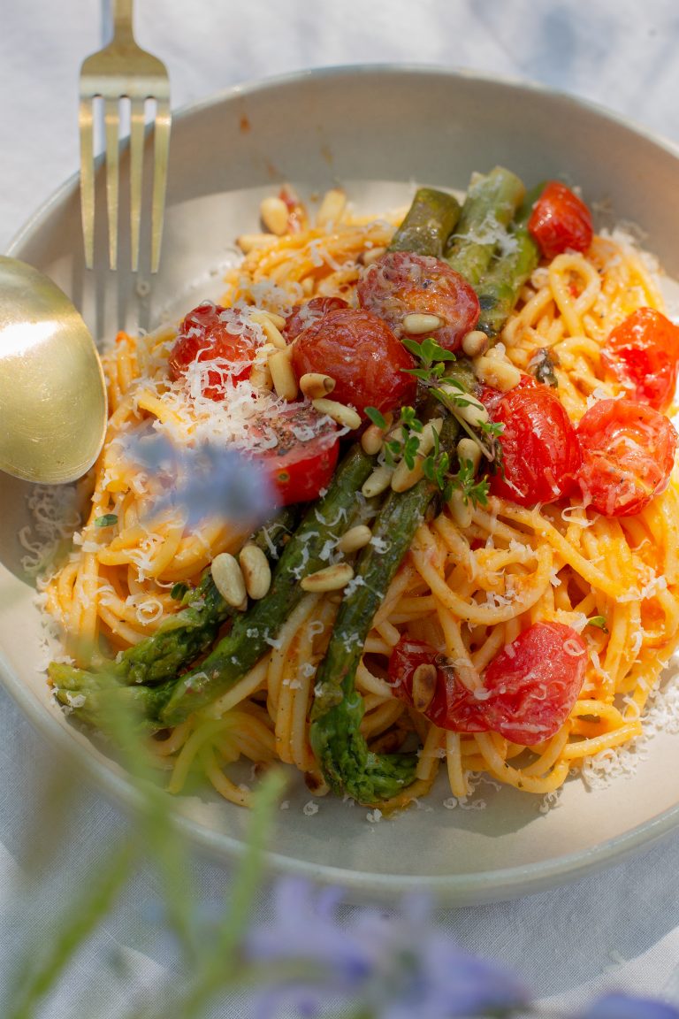 Easy Pesto-Spargel-Spaghetti